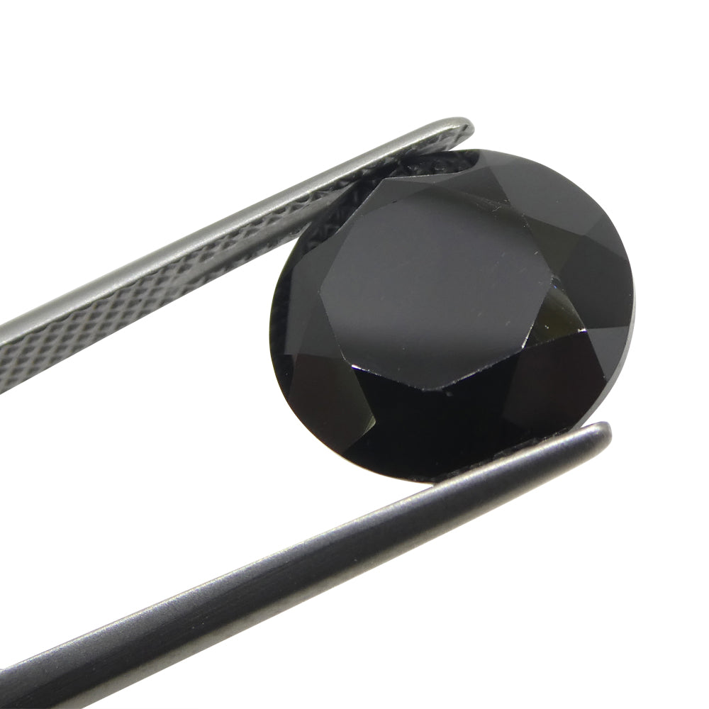 7.79ct Brilliant Cut Round Black Spinel from Sri Lanka - Skyjems Wholesale Gemstones