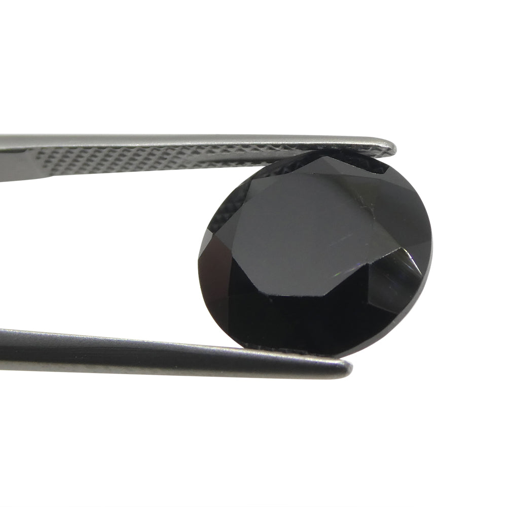 7.79ct Brilliant Cut Round Black Spinel from Sri Lanka - Skyjems Wholesale Gemstones