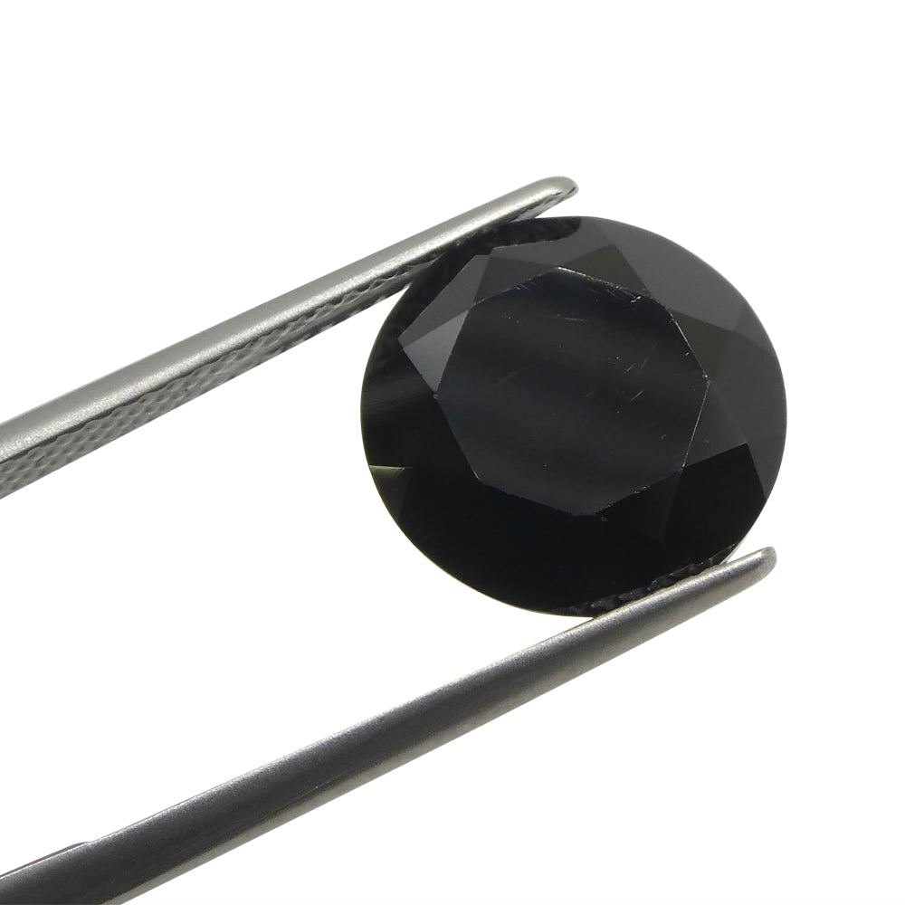 7.79ct Brilliant Cut Round Black Spinel from Sri Lanka - Skyjems Wholesale Gemstones