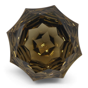 14.95ct Round Smoky Quartz Fantasy/Fancy Cut - Skyjems Wholesale Gemstones