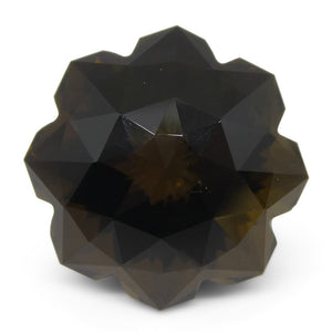 12.56ct Flower Smoky Quartz Fantasy/Fancy Cut - Skyjems Wholesale Gemstones