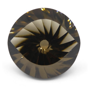 20.46ct Round Smoky Quartz Fantasy/Fancy Cut - Skyjems Wholesale Gemstones