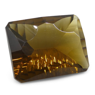 13.45ct Emerald Cut Smoky Quartz Fantasy/Fancy Cut - Skyjems Wholesale Gemstones