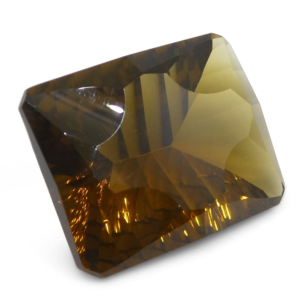 13.45ct Emerald Cut Smoky Quartz Fantasy/Fancy Cut - Skyjems Wholesale Gemstones