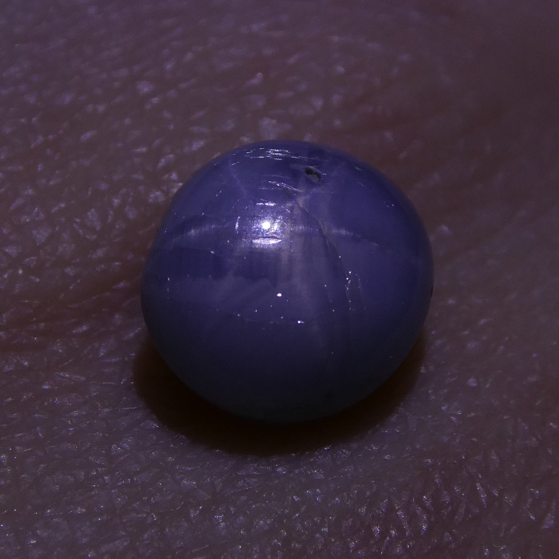 SkyJems 3.71 ct Blue Ceylon Star Sapphire - Unheated Oval Cabochon with Asterism from Sri Lanka