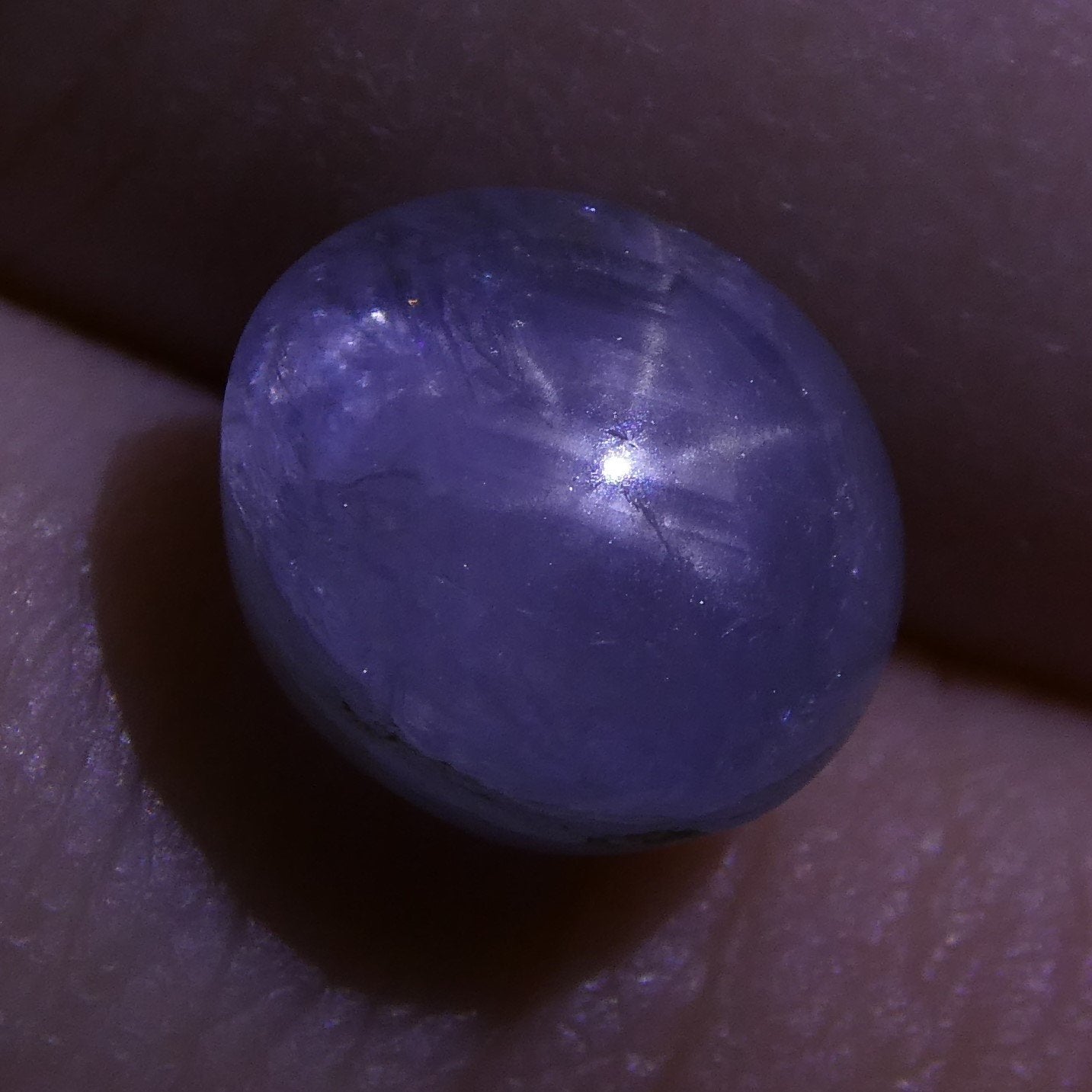 Rare 3.12 ct Blue Ceylon Star Sapphire, unheated oval cabochon with asterism, from SkyJems' premium Sri Lankan gemstone colle
