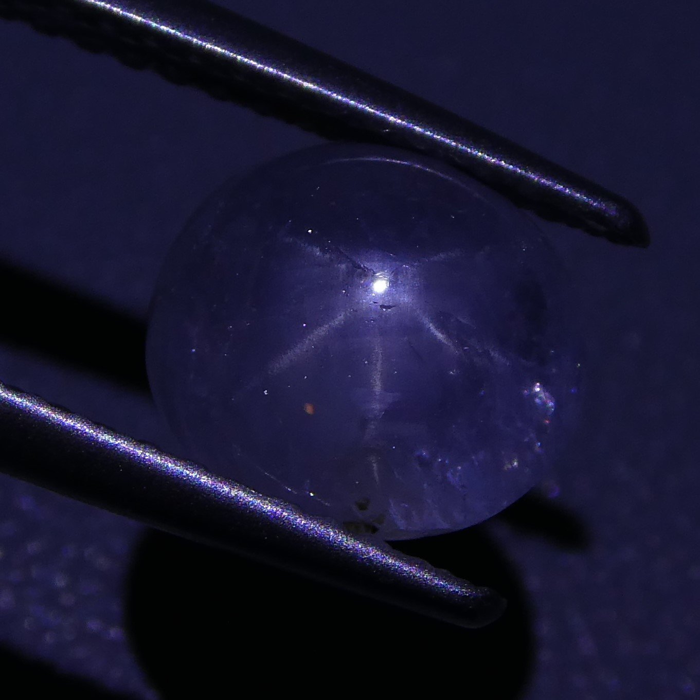 3.12 ct Blue Ceylon Star Sapphire, unheated oval cabochon with asterism, rare gem from Sri Lanka by SkyJems