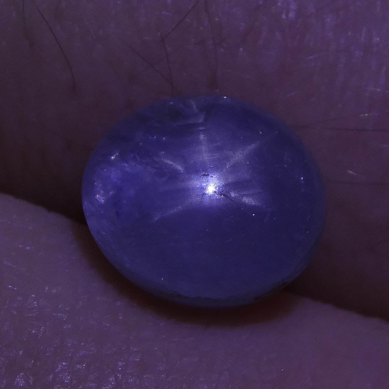 3.12 ct Blue Ceylon Star Sapphire, unheated oval cabochon with asterism, rare gem from Sri Lanka by SkyJems