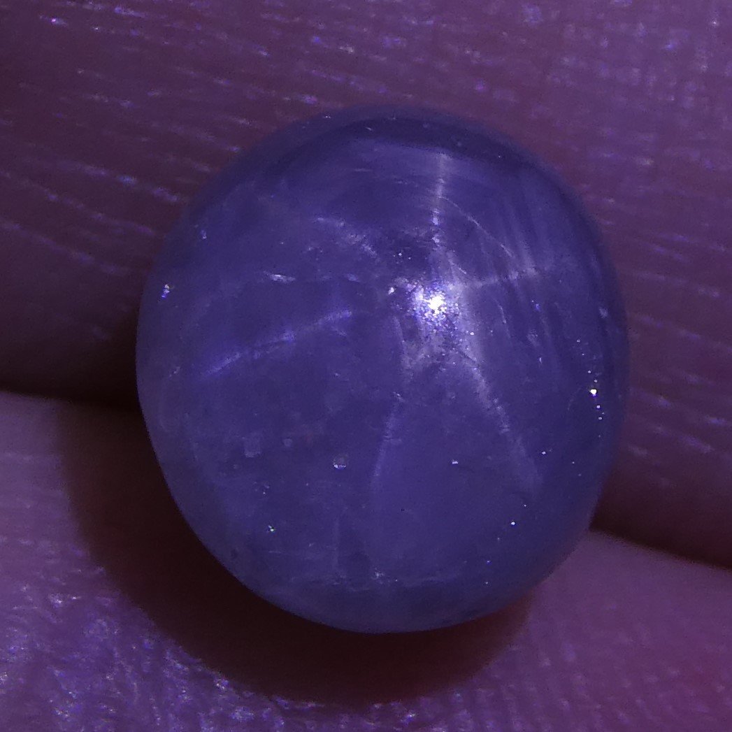 3.81 ct Unheated Blue Ceylon Star Sapphire - Skyjems Wholesale Gemstones