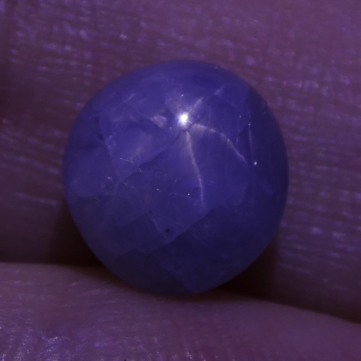 3.04 ct Blue Ceylon Star Sapphire, unheated oval cabochon with asterism, rare gem from Sri Lanka by SkyJems