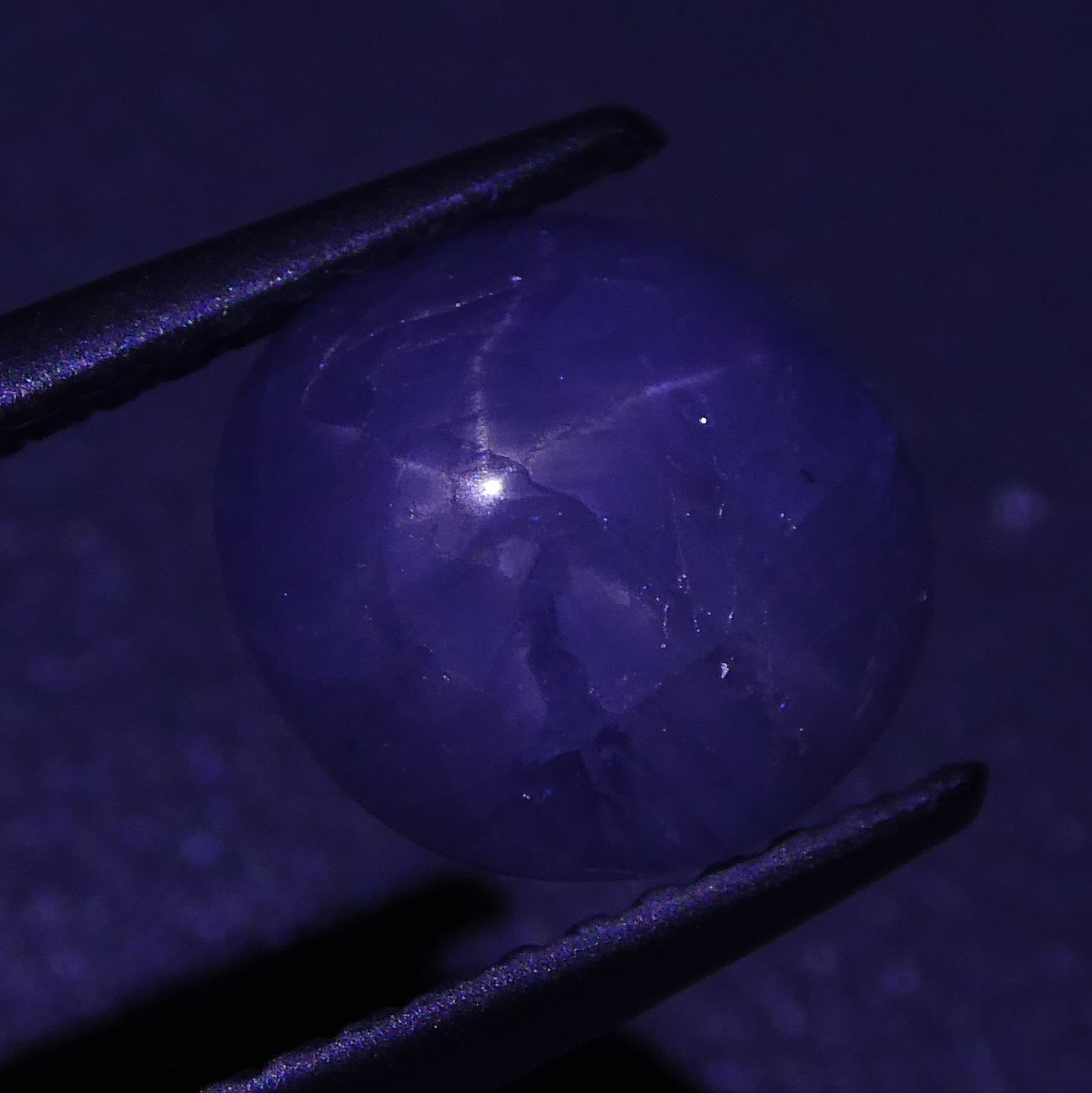 3.04 ct Blue Ceylon Star Sapphire, unheated oval cabochon with asterism, rare Sri Lankan gem by SkyJems Canadian gemstone exp