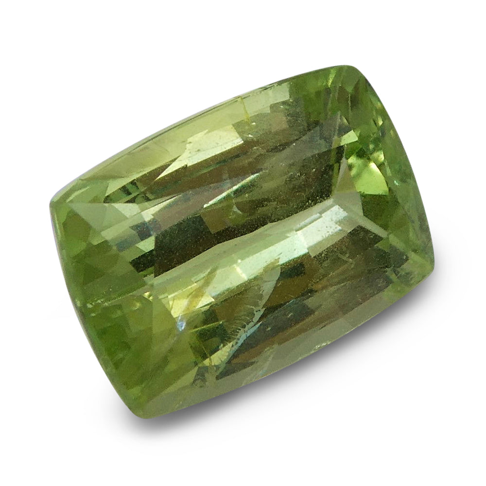 3.07 ct Cushion Green Grossularite / Tsavorite Garnet - Skyjems Wholesale Gemstones