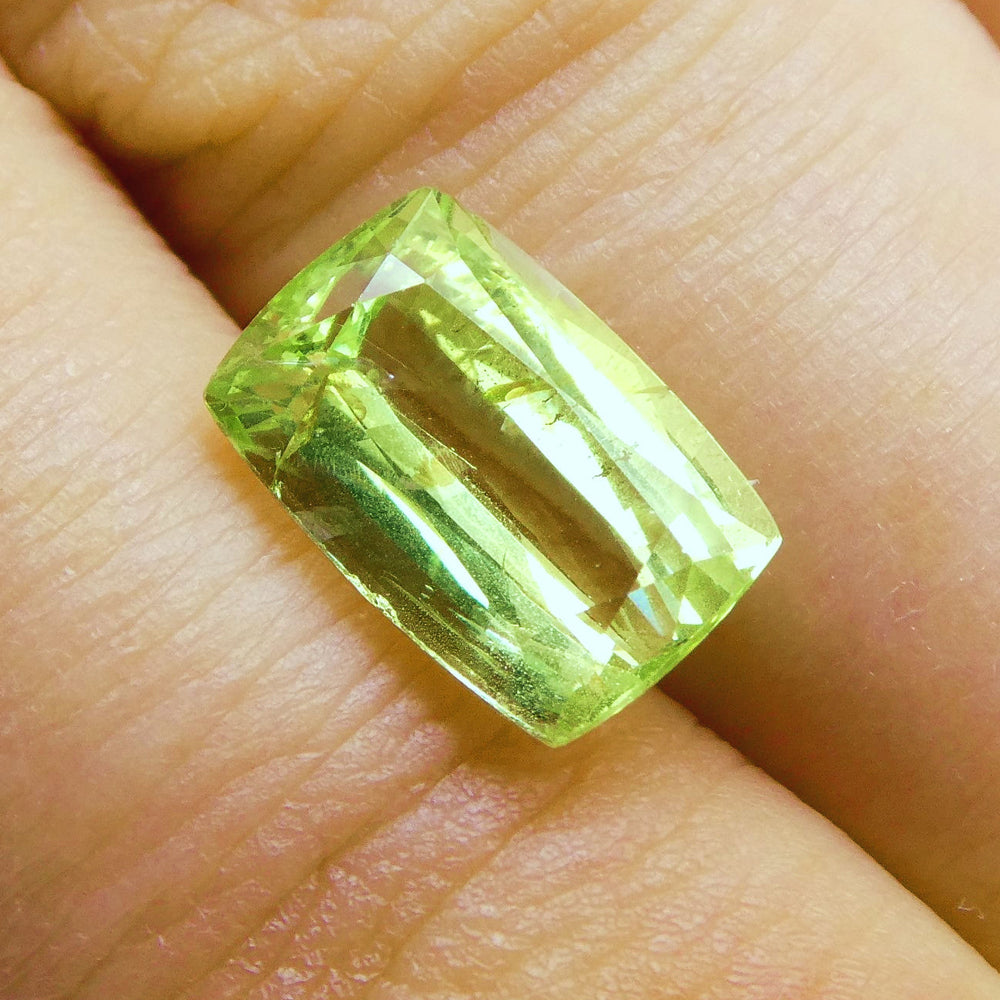 3.07 ct Cushion Green Grossularite / Tsavorite Garnet - Skyjems Wholesale Gemstones