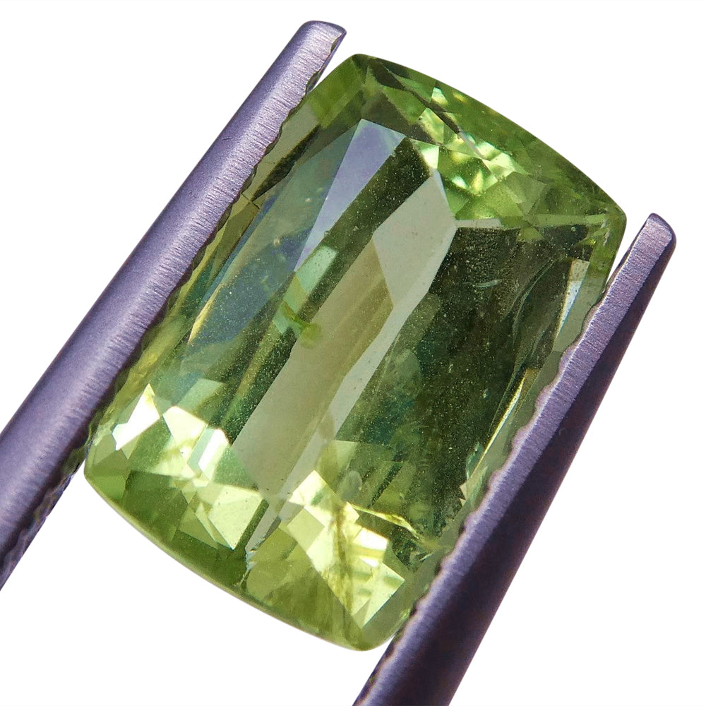 3.07 ct Cushion Green Grossularite / Tsavorite Garnet - Skyjems Wholesale Gemstones