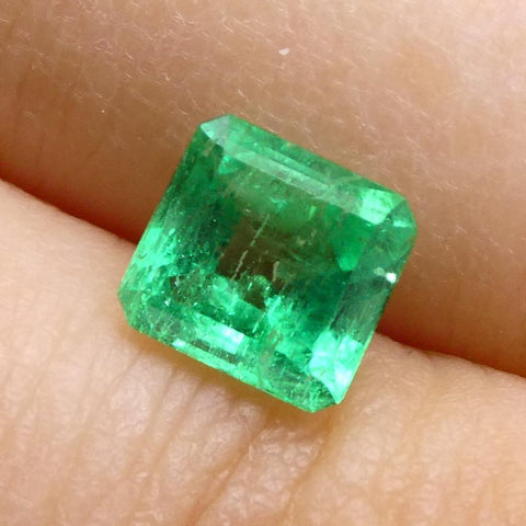 0.85 ct Emerald Cut Colombian Emerald