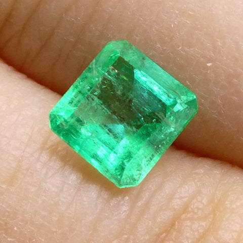 0.85 ct Emerald Cut Colombian Emerald