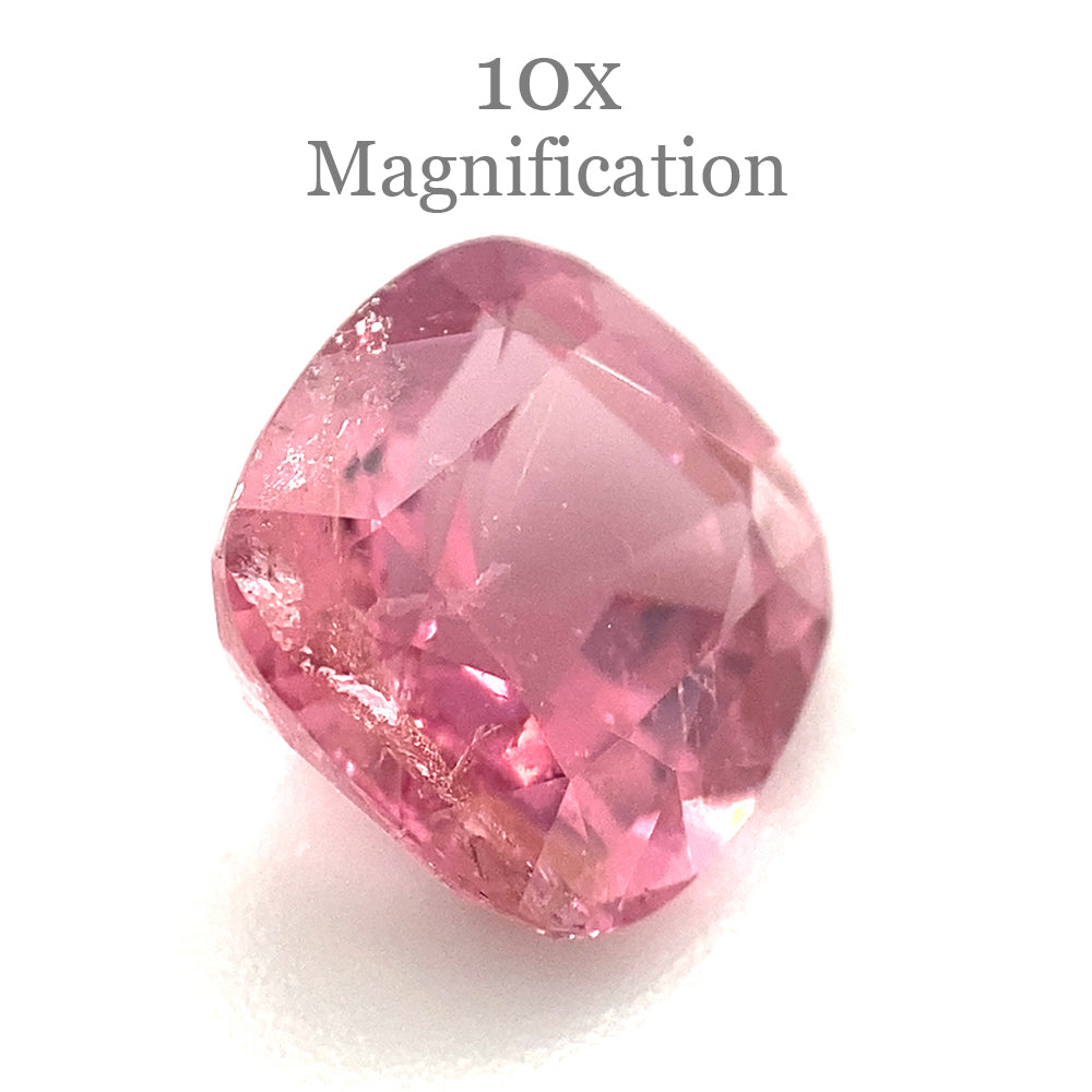 2.97ct Cushion purplish Pink Tourmaline from Brazil - Skyjems Wholesale Gemstones