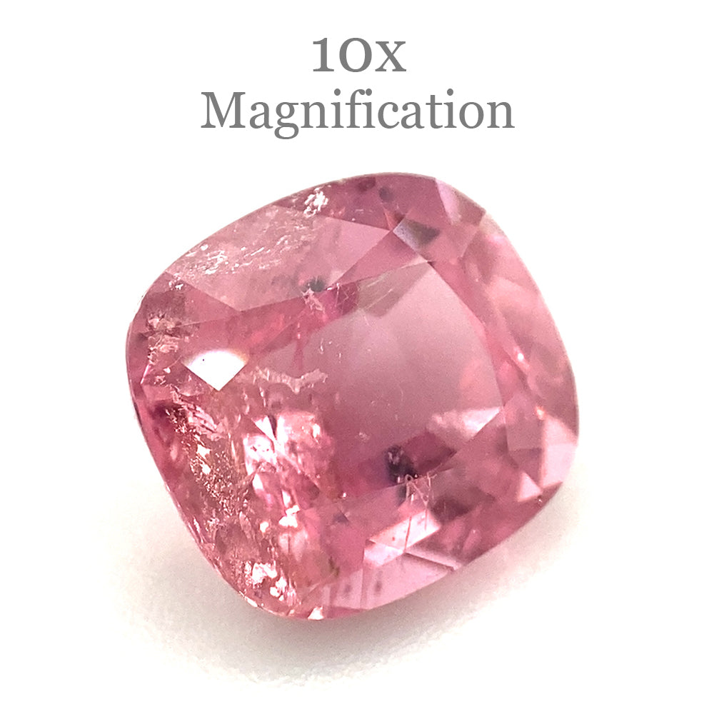 2.97ct Cushion purplish Pink Tourmaline from Brazil - Skyjems Wholesale Gemstones