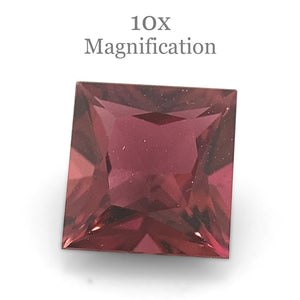 1.41ct Square purplish Pink Tourmaline from Brazil - Skyjems Wholesale Gemstones