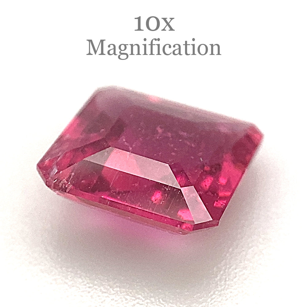 2.34ct Square purplish Pink Tourmaline from Brazil - Skyjems Wholesale Gemstones