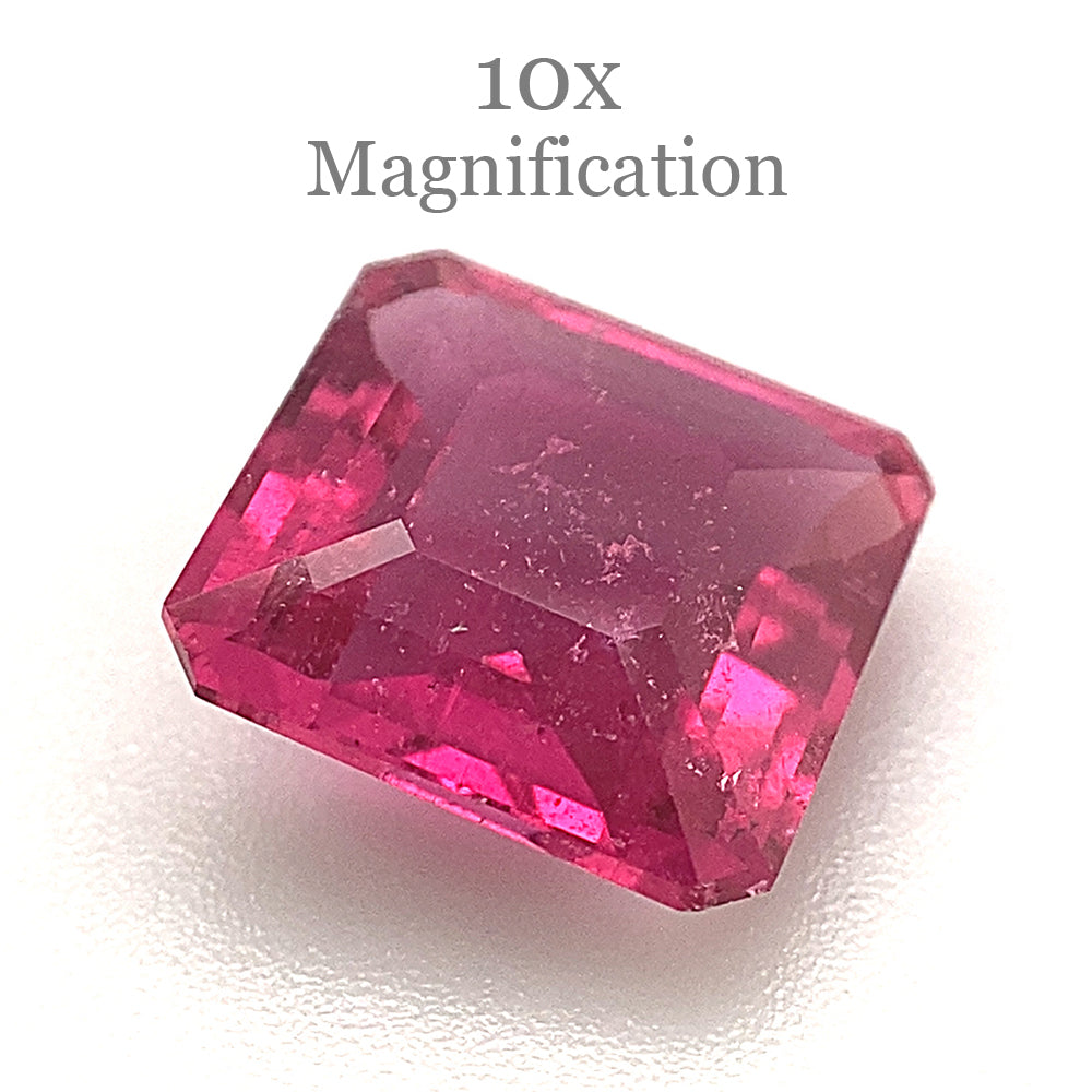 2.34ct Square purplish Pink Tourmaline from Brazil - Skyjems Wholesale Gemstones