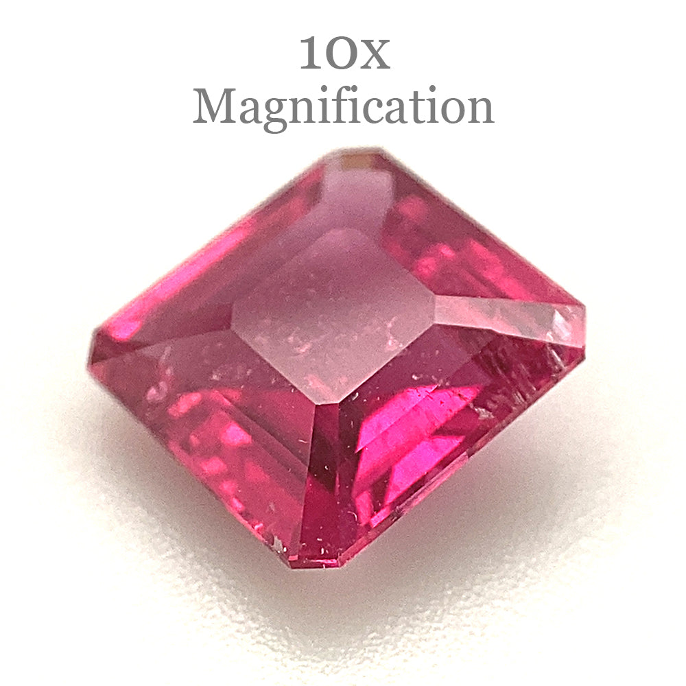 2.34ct Square purplish Pink Tourmaline from Brazil - Skyjems Wholesale Gemstones