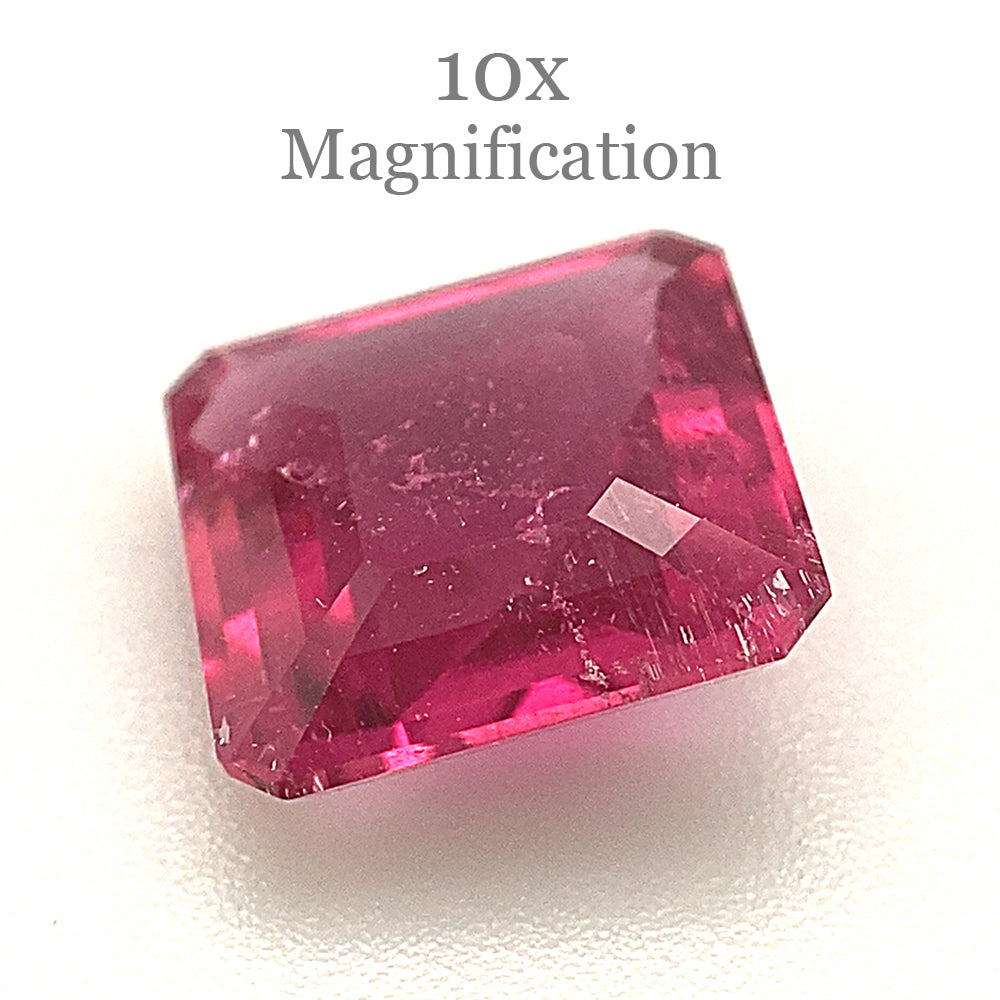 2.34ct Square purplish Pink Tourmaline from Brazil - Skyjems Wholesale Gemstones