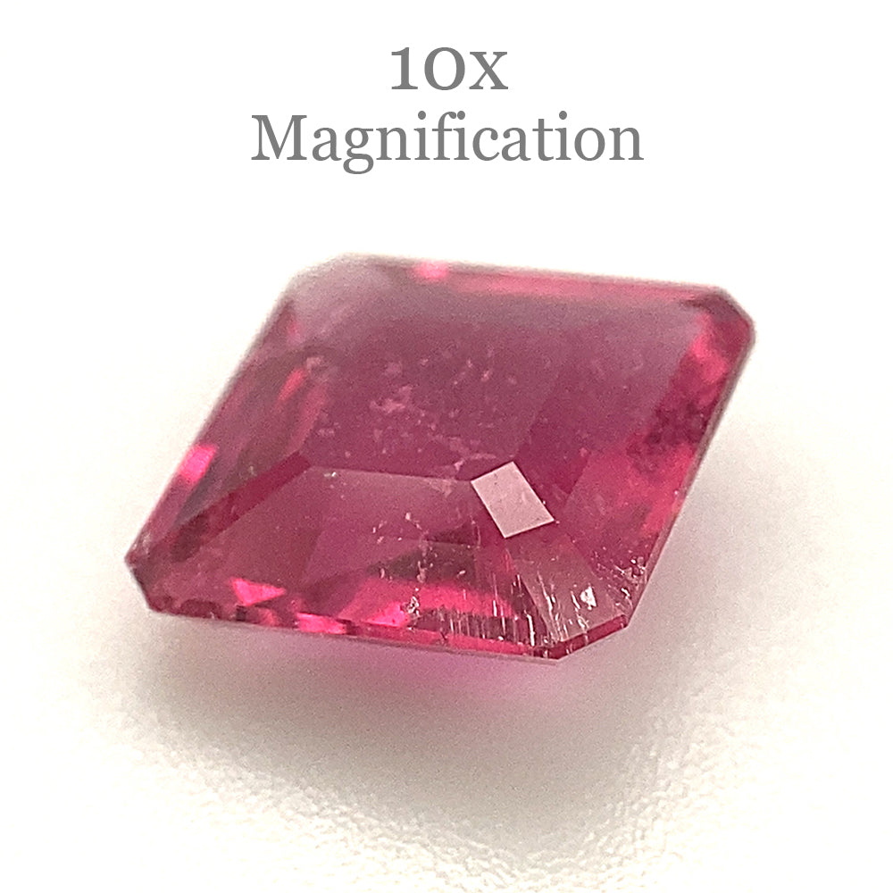 2.34ct Square purplish Pink Tourmaline from Brazil - Skyjems Wholesale Gemstones