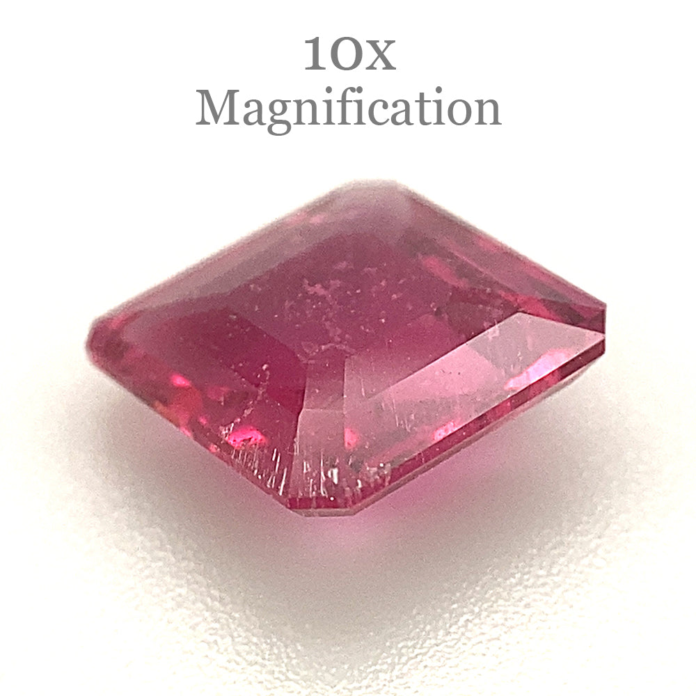 2.34ct Square purplish Pink Tourmaline from Brazil - Skyjems Wholesale Gemstones