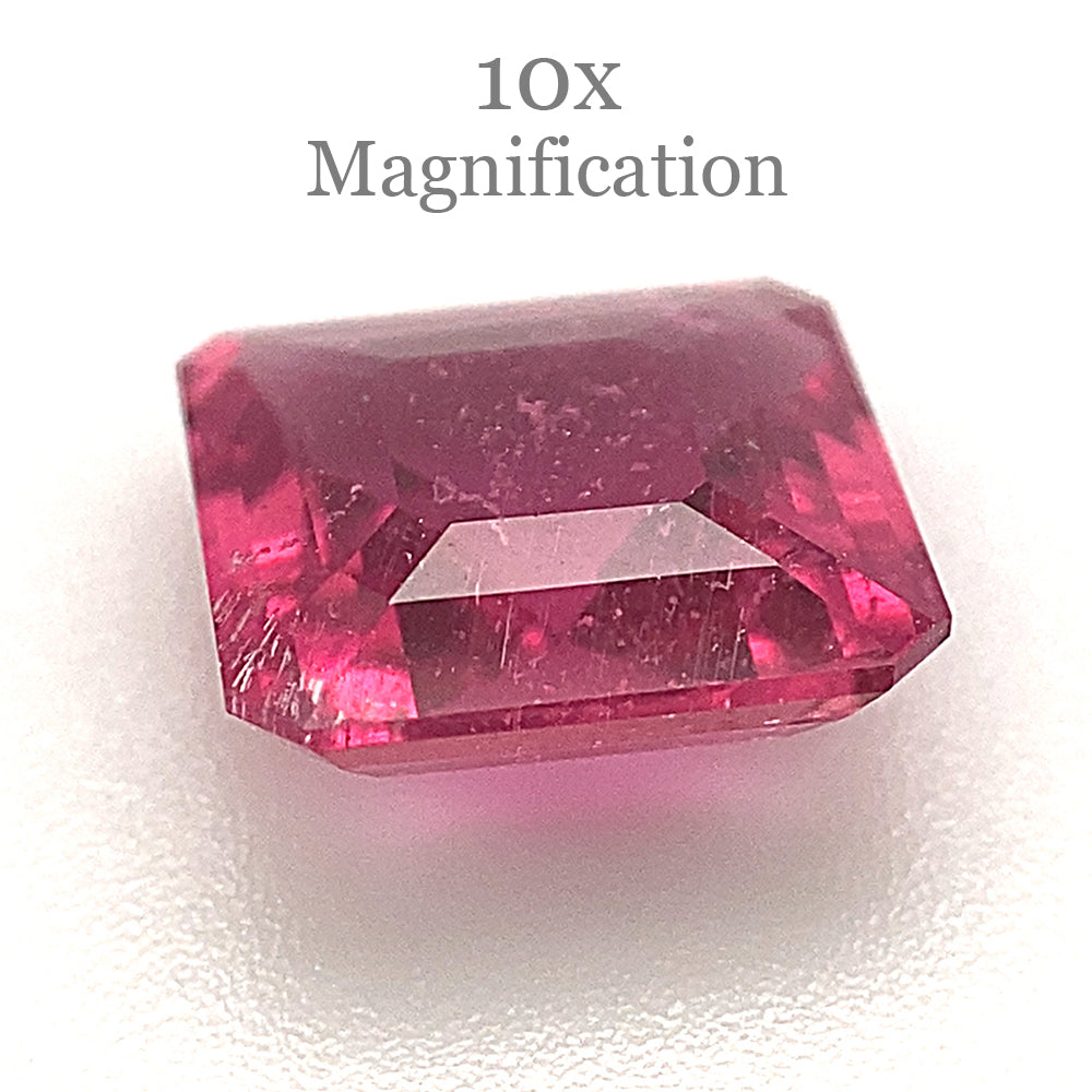 2.34ct Square purplish Pink Tourmaline from Brazil - Skyjems Wholesale Gemstones