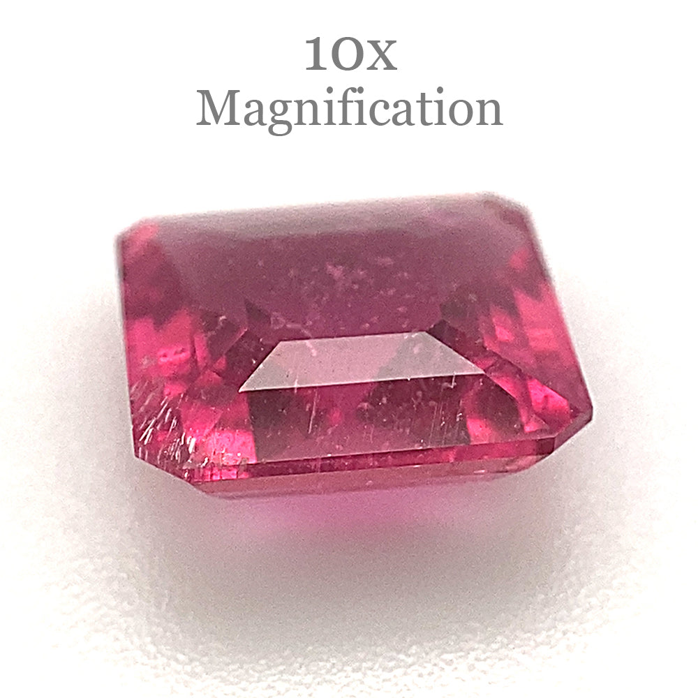 2.34ct Square purplish Pink Tourmaline from Brazil - Skyjems Wholesale Gemstones