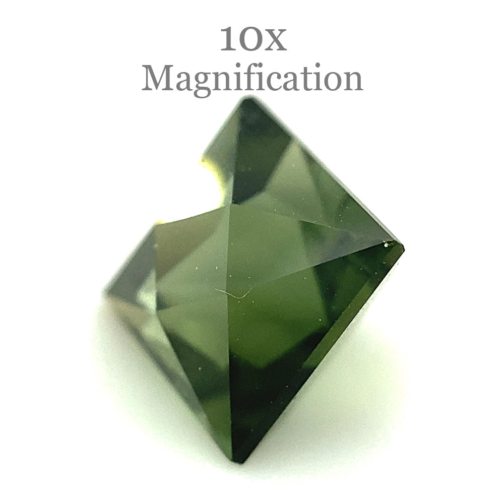 1.9ct Square Green Tourmaline from Brazil, Modified Brilliant Cut | Premium Gemstone by SkyJems Canadian Gem Specialists