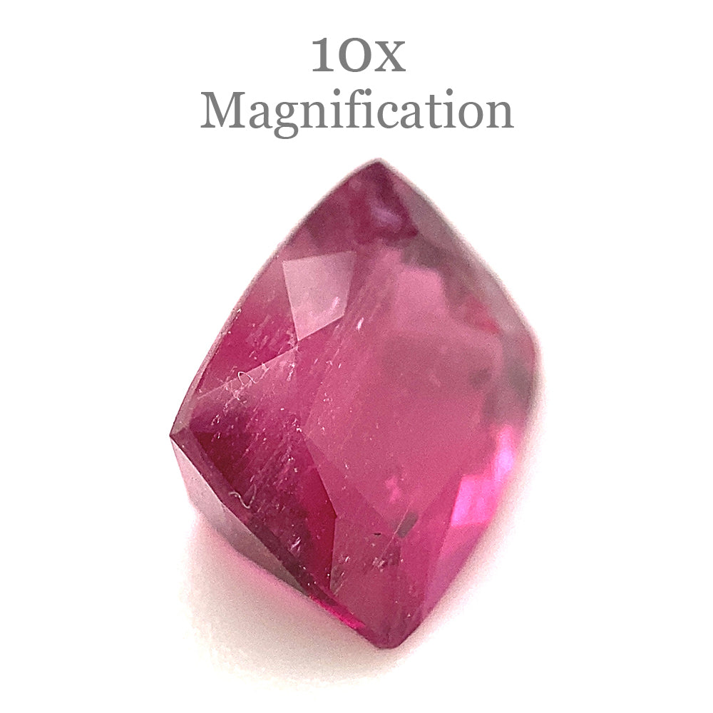 2.52ct Cushion purplish Pink Tourmaline from Brazil - Skyjems Wholesale Gemstones