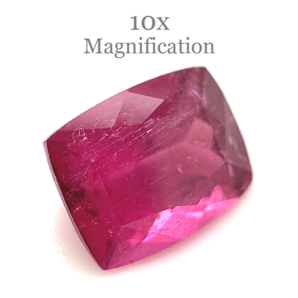 2.52ct Cushion purplish Pink Tourmaline from Brazil - Skyjems Wholesale Gemstones