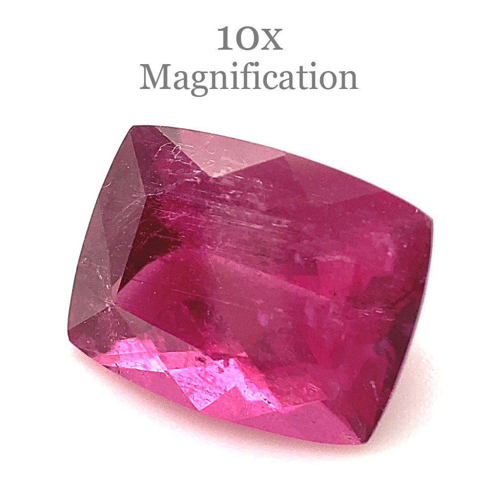 2.52ct Cushion purplish Pink Tourmaline from Brazil - Skyjems Wholesale Gemstones