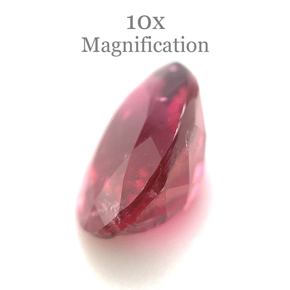 4.9ct Brazilian Pink Oval Tourmaline, vivid medium-dark color, premium loose gemstone from SkyJems Canadian gem experts