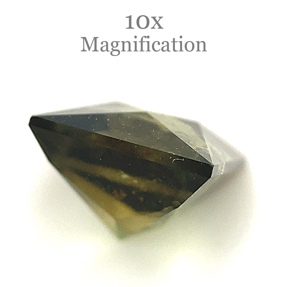 1.79ct Square Green Tourmaline from Brazil, Modified Brilliant Cut gemstone by SkyJems Canadian gem specialists