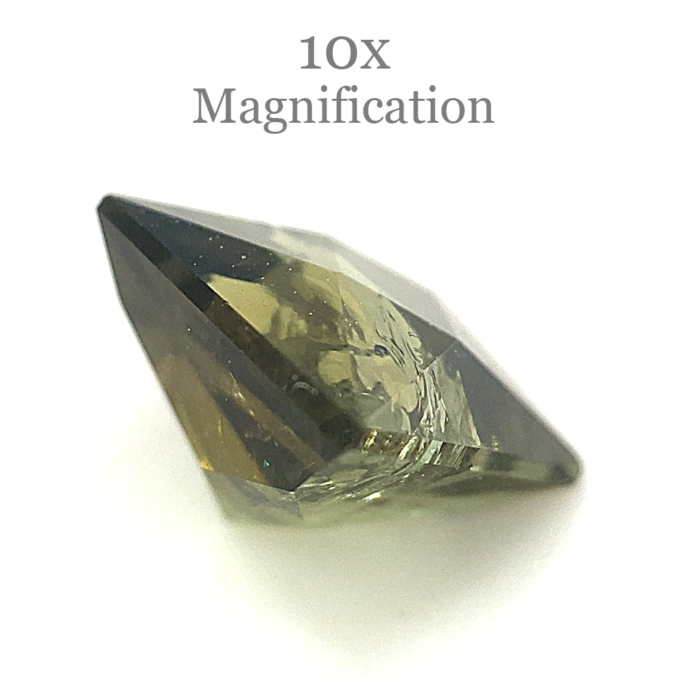 1.79ct Square Green Tourmaline from Brazil, Modified Brilliant Cut gemstone by SkyJems Canadian gem specialists