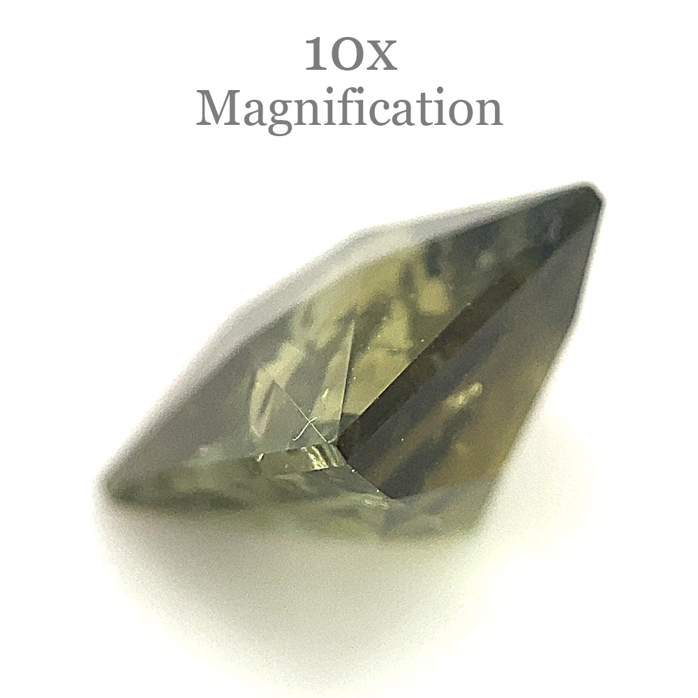 1.79ct Square Green Tourmaline from Brazil, Modified Brilliant Cut gemstone by SkyJems Canadian gem specialists