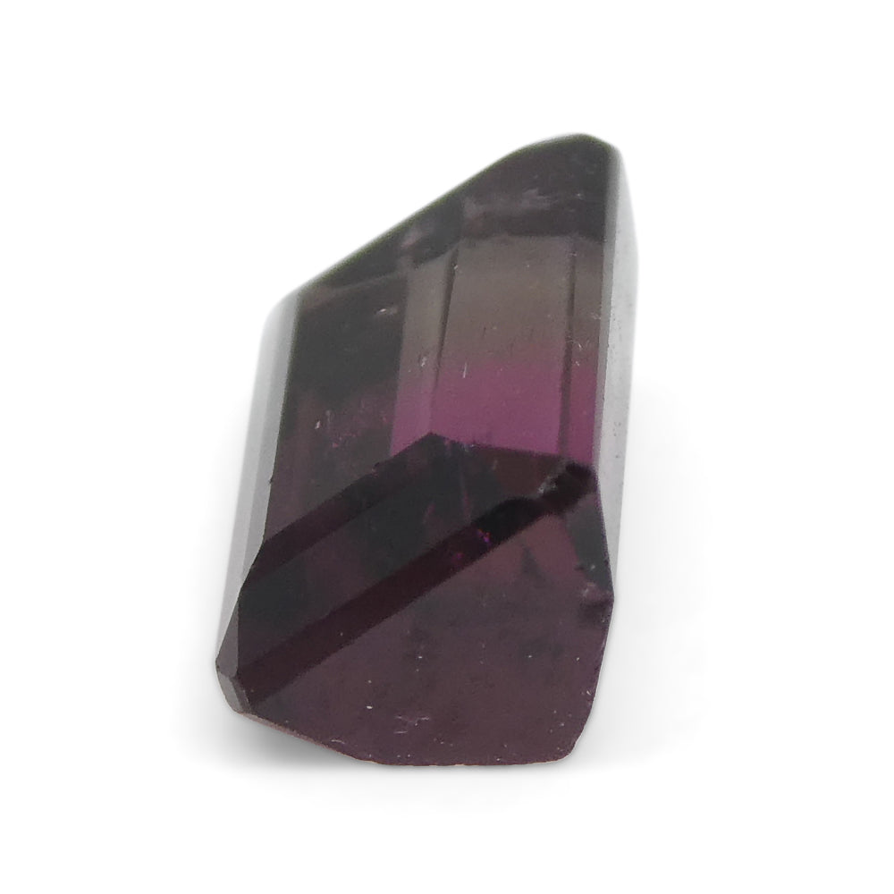 1.07ct Emerald Cut Pink & Purple Bi-Colour Tourmaline from Brazil - Skyjems Wholesale Gemstones