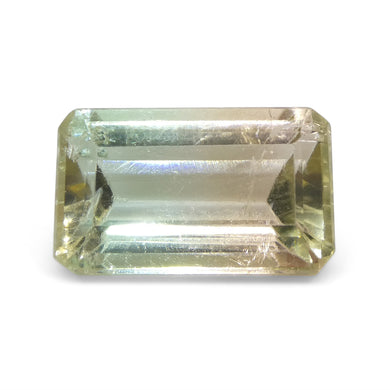 6.77ct Emerald Cut Blue-Green & Pink Bi-Colour Tourmaline from Brazil - Skyjems Wholesale Gemstones