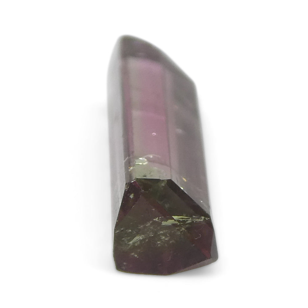 2.19ct Emerald Cut Pink & Green Bi-Colour Tourmaline from Brazil - Skyjems Wholesale Gemstones