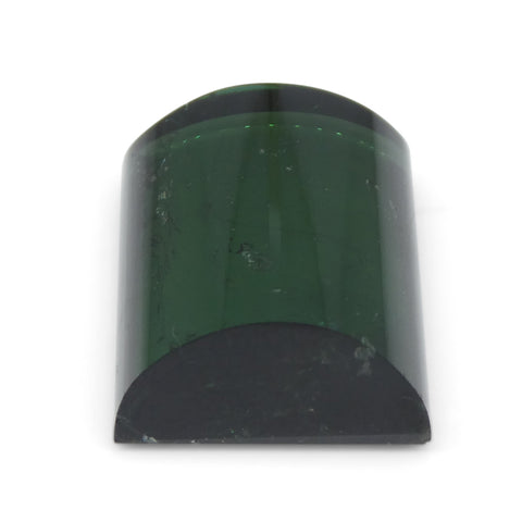 12.52ct Barrel Cut Cabochon bluish Green Tourmaline from Brazil