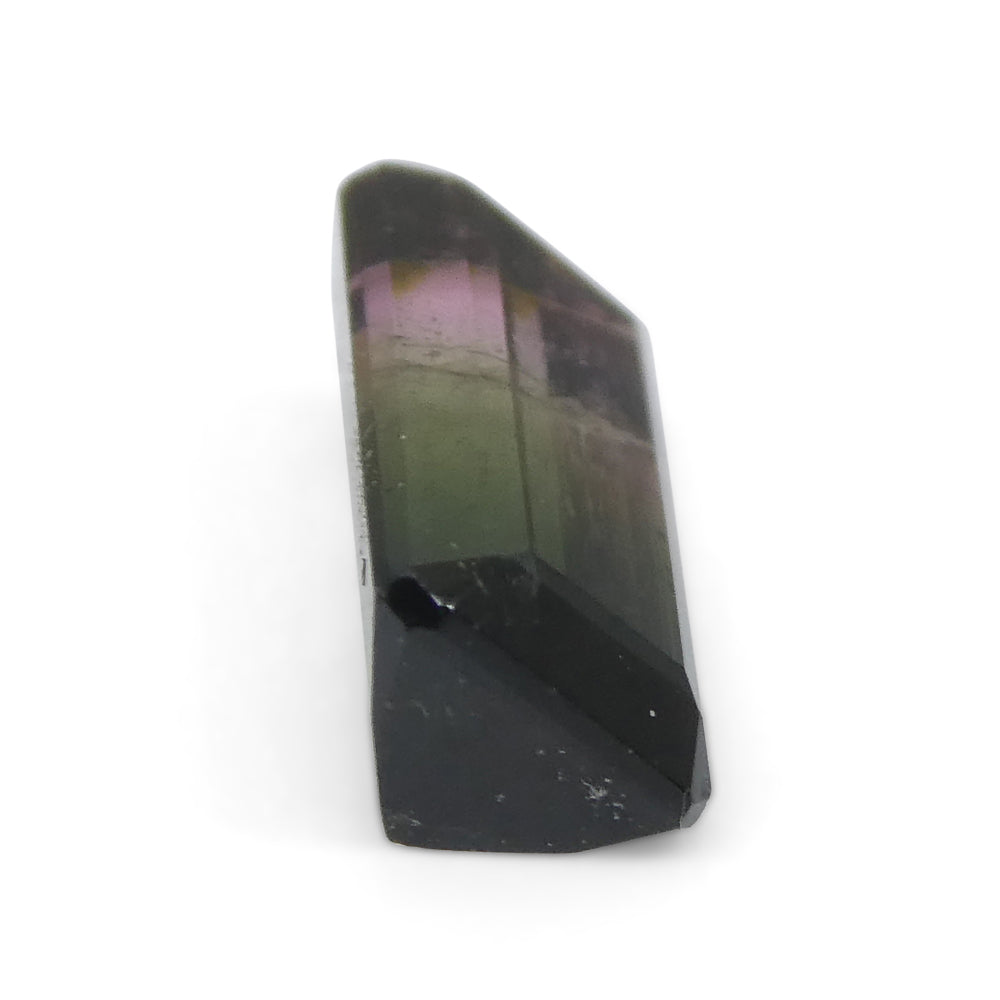 1.02ct Emerald Cut Pink & Green Bi-Colour Tourmaline from Brazil - Skyjems Wholesale Gemstones