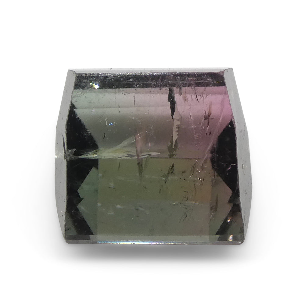 3.01ct Barrel Cut Blue & Pink Bi-Colour Tourmaline from Brazil - Skyjems Wholesale Gemstones