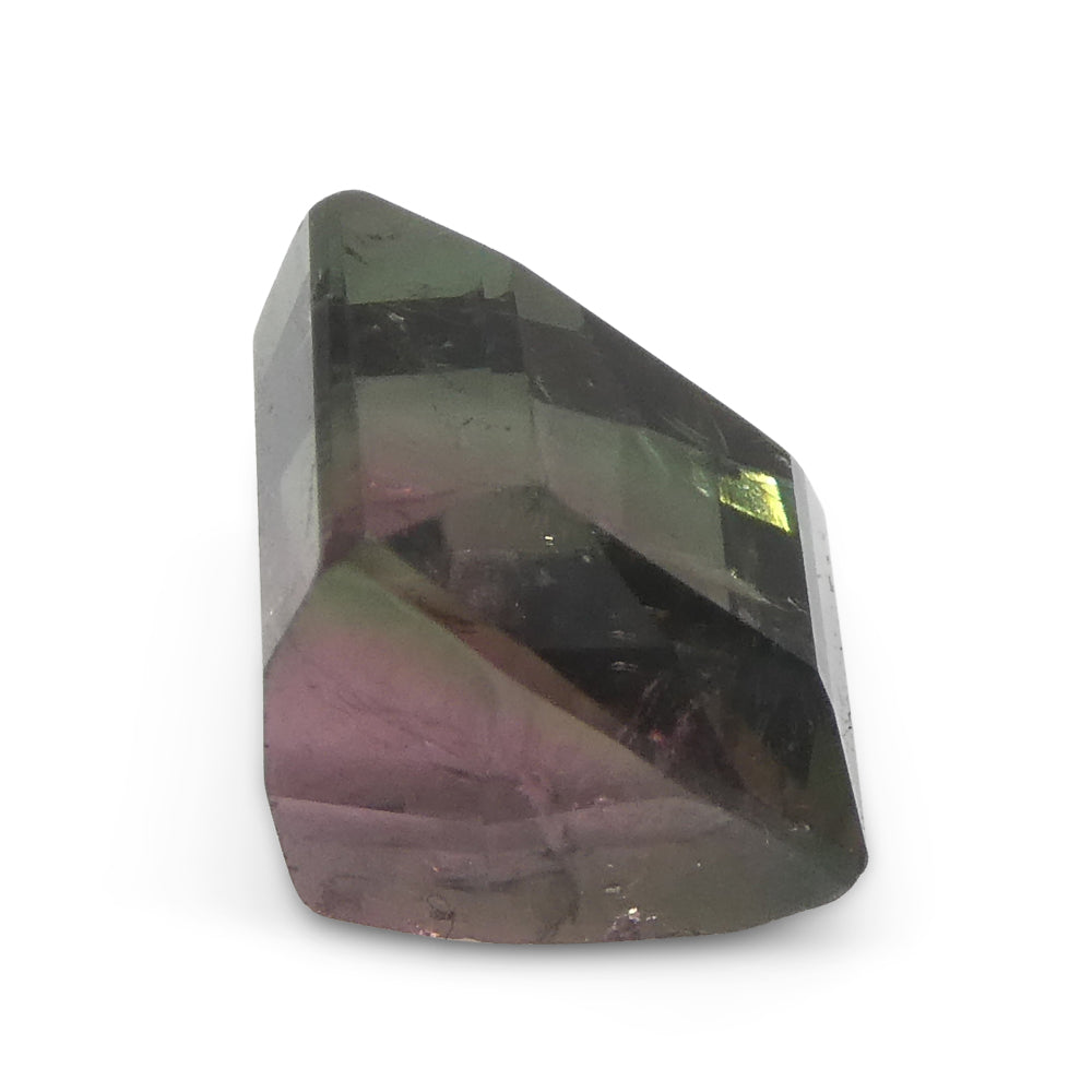 3.01ct Barrel Cut Blue & Pink Bi-Colour Tourmaline from Brazil - Skyjems Wholesale Gemstones