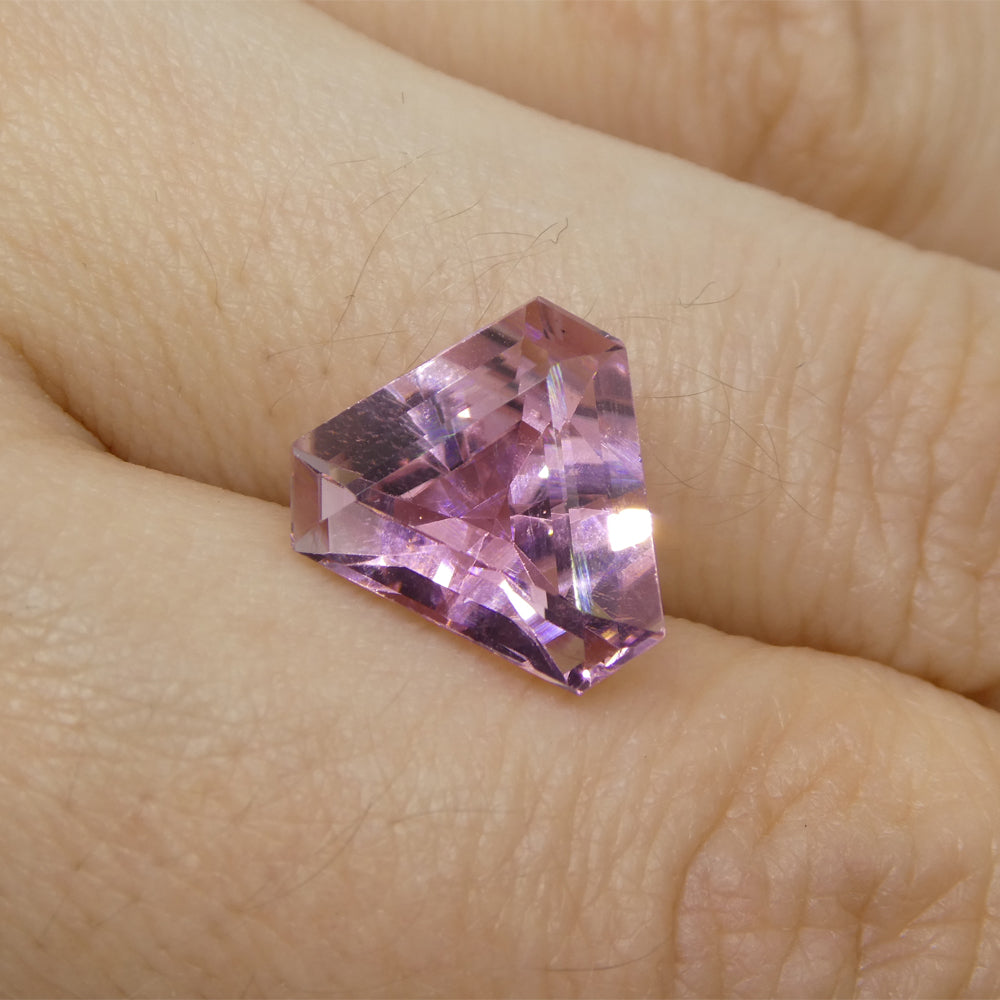 4.53ct Triangle Cut Corners Pink Tourmaline from Brazil - Skyjems Wholesale Gemstones