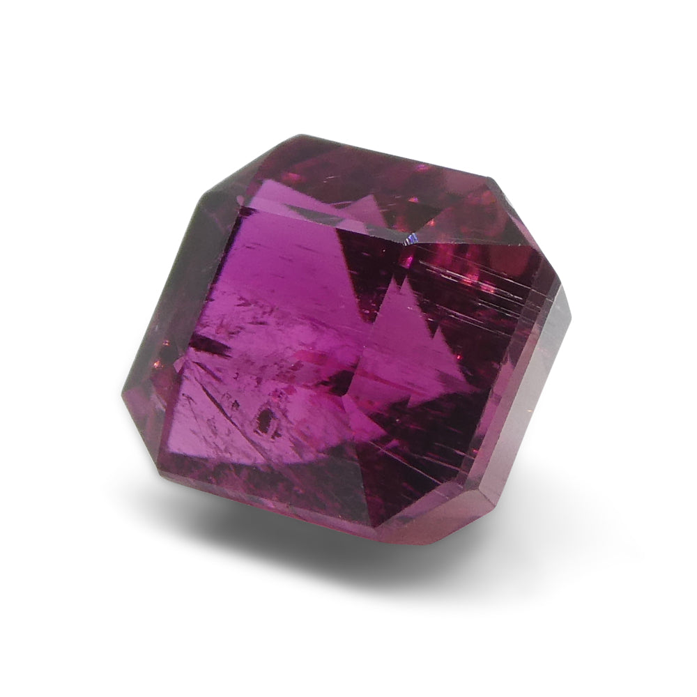 6.15ct Emerald Cut Rubellite Pink Tourmaline from Brazil - Skyjems Wholesale Gemstones