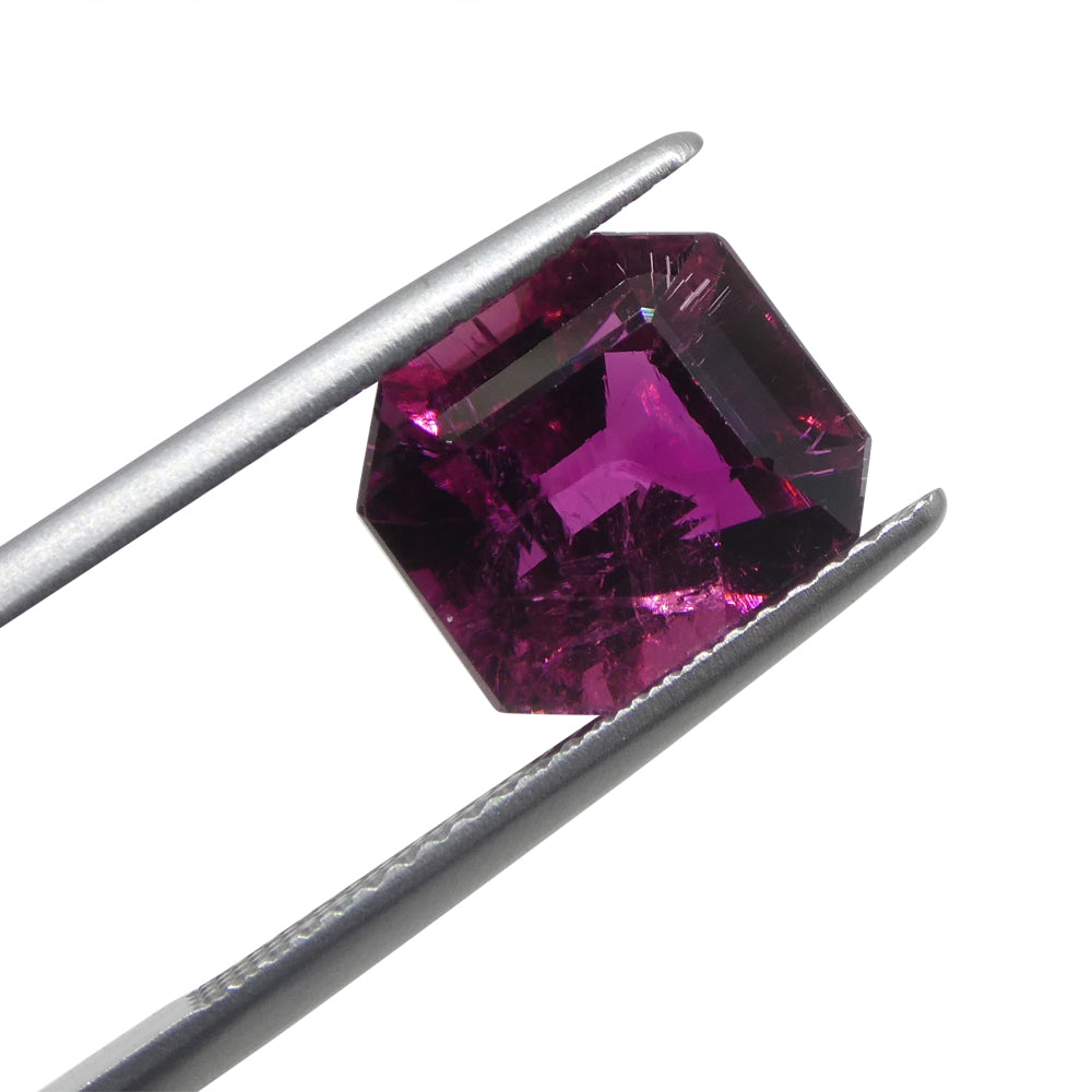 6.15ct Emerald Cut Rubellite Pink Tourmaline from Brazil - Skyjems Wholesale Gemstones