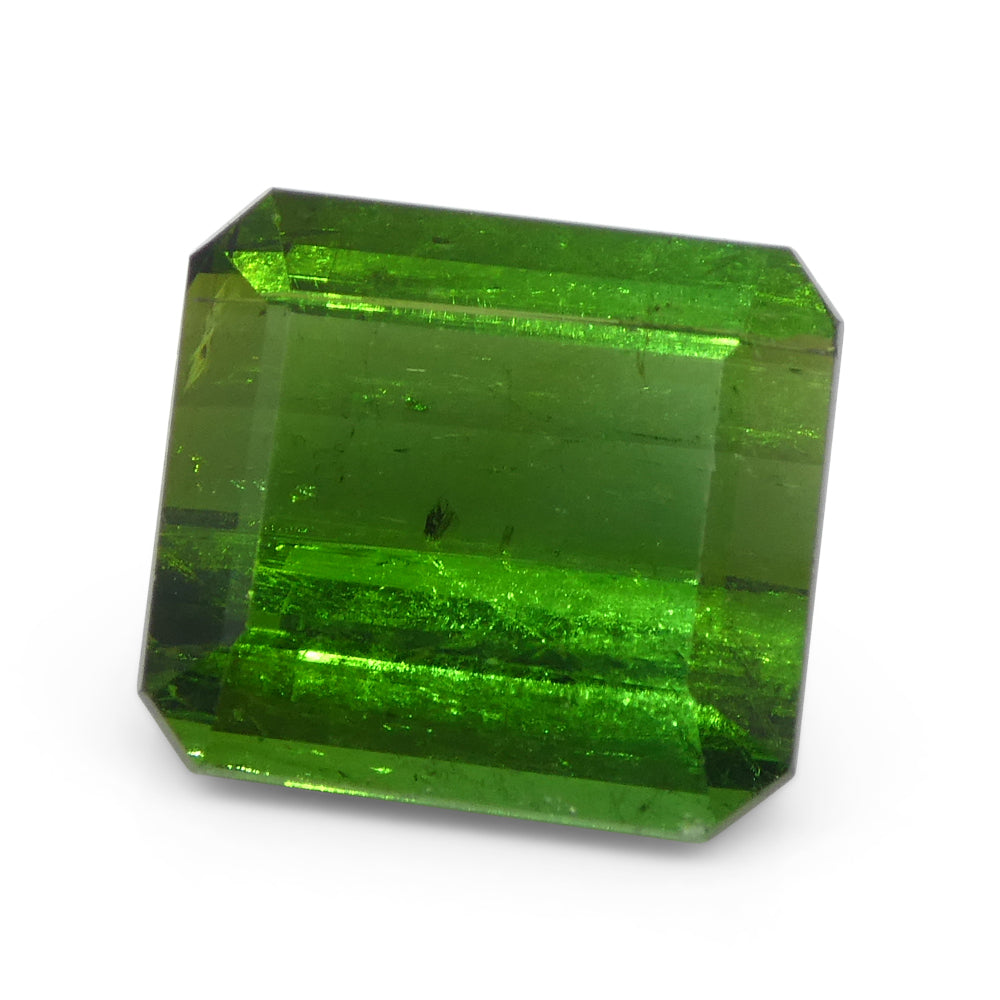 5.76ct Emerald Cut Green Tourmaline from Brazil - Skyjems Wholesale Gemstones